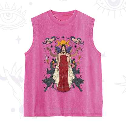 Purplehecate The Triple Goddess Hecate Washed Tank