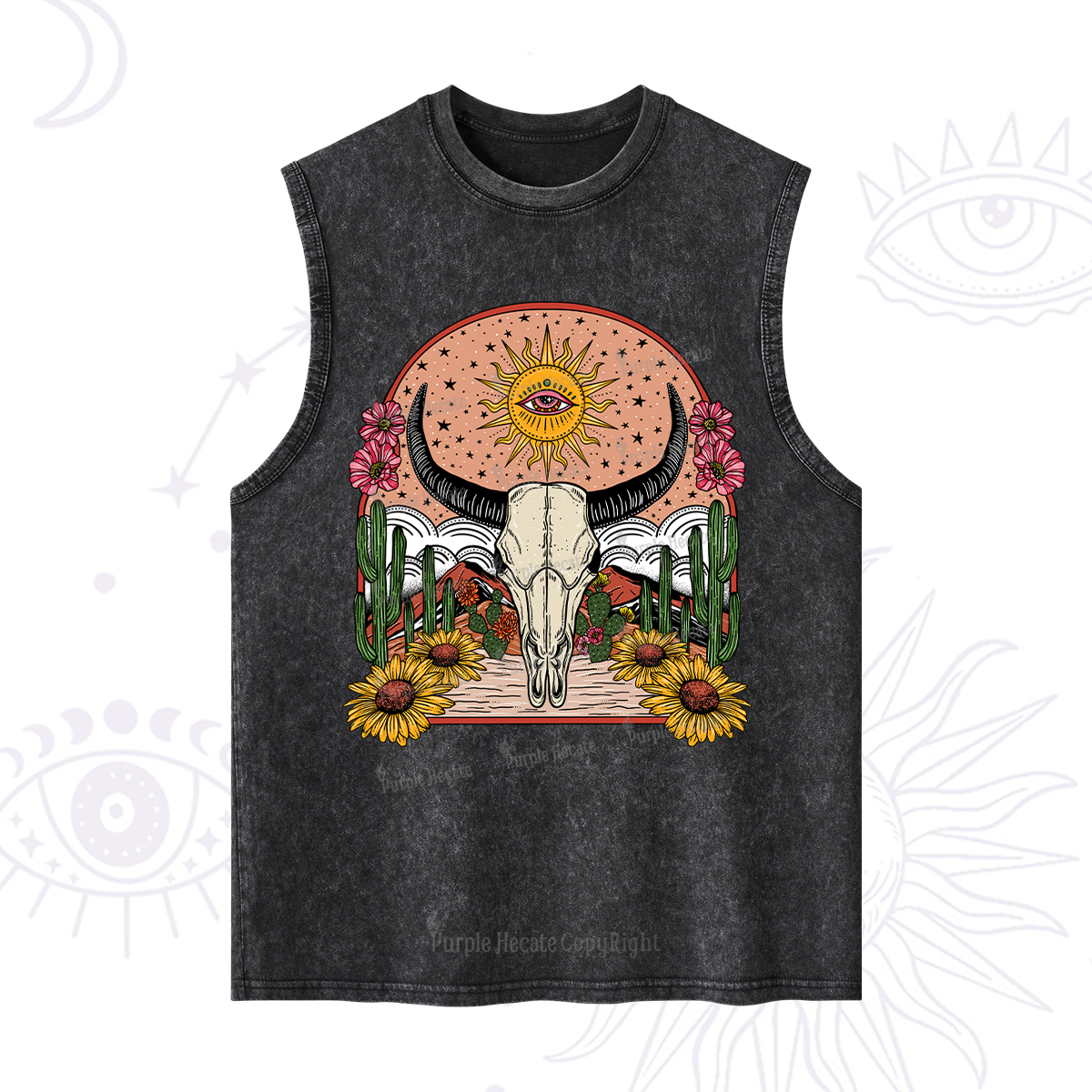 Purplehecate Desert Bloom Washed Tank