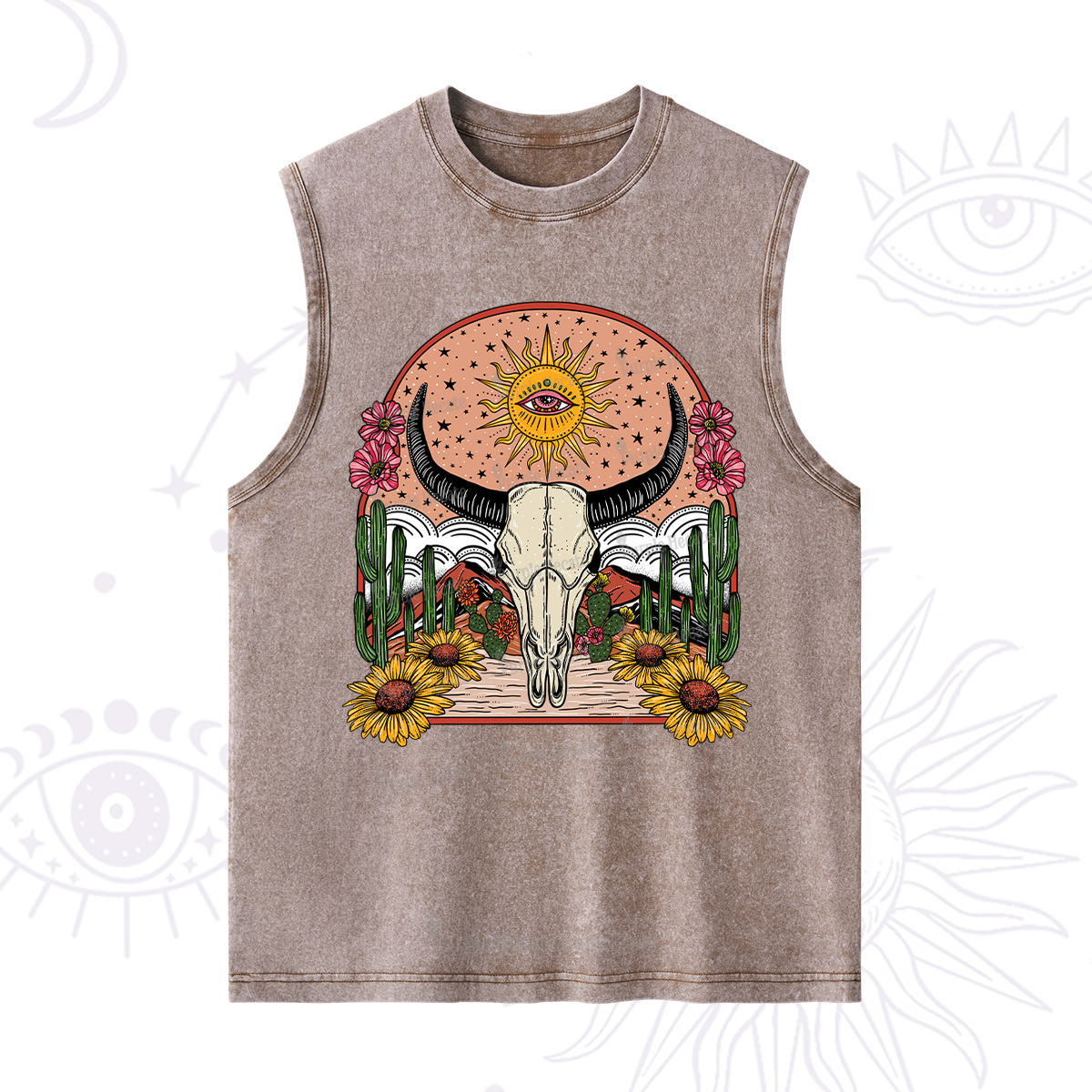 Purplehecate Desert Bloom Washed Tank