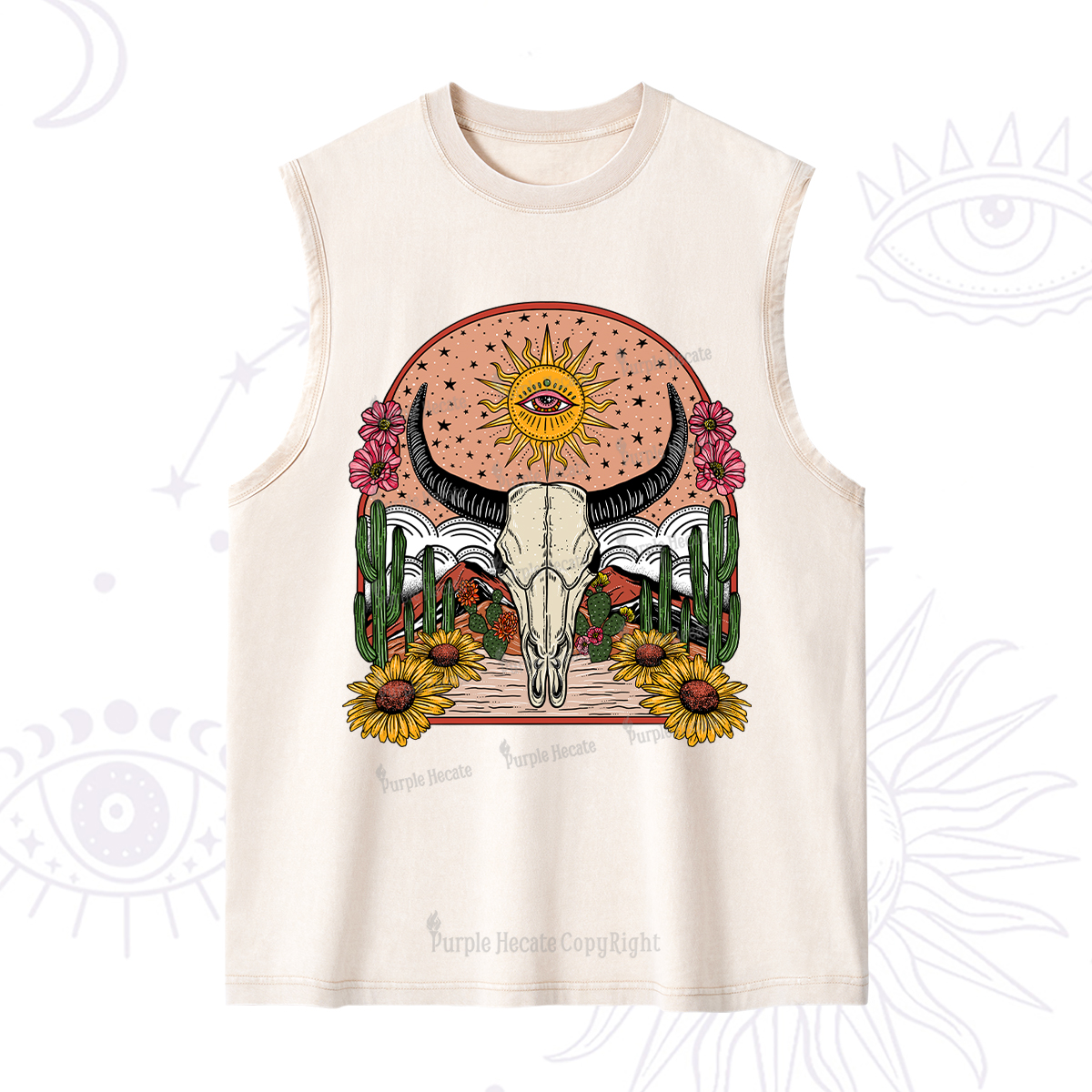 Purplehecate Desert Bloom Washed Tank