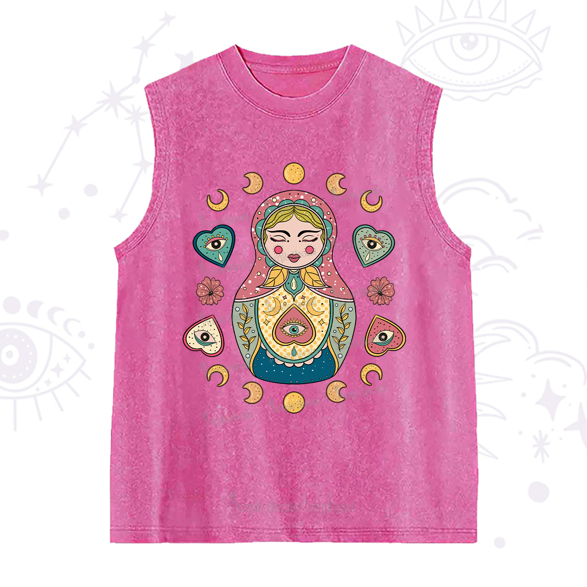 Purplehecate Nesting Doll Washed Tank