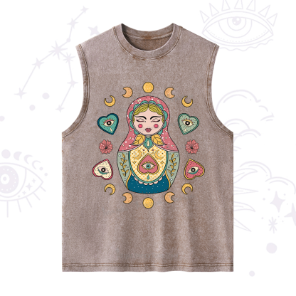 Purplehecate Nesting Doll Washed Tank