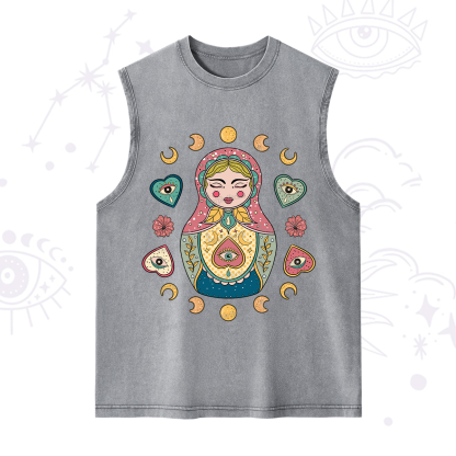 Purplehecate Nesting Doll Washed Tank
