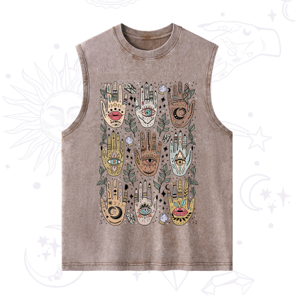 Purplehecate Helping Hands Washed Tank