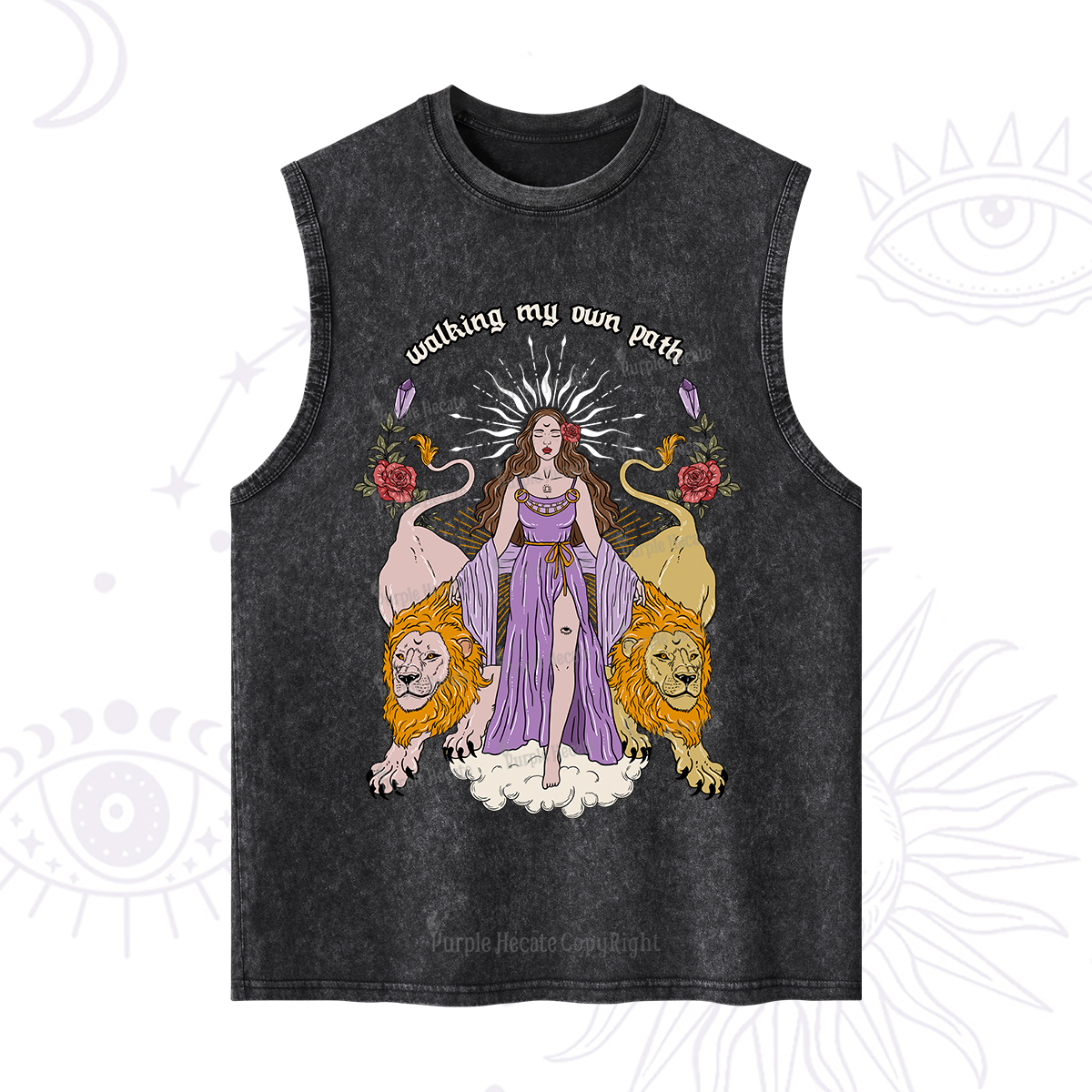 Purplehecate The Goddess Walking My Own Path Washed Tank