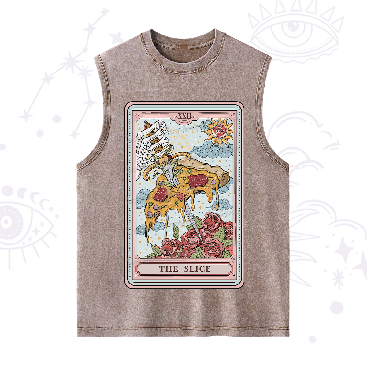 Purplehecate The Slice Food Tarot Washed Tank
