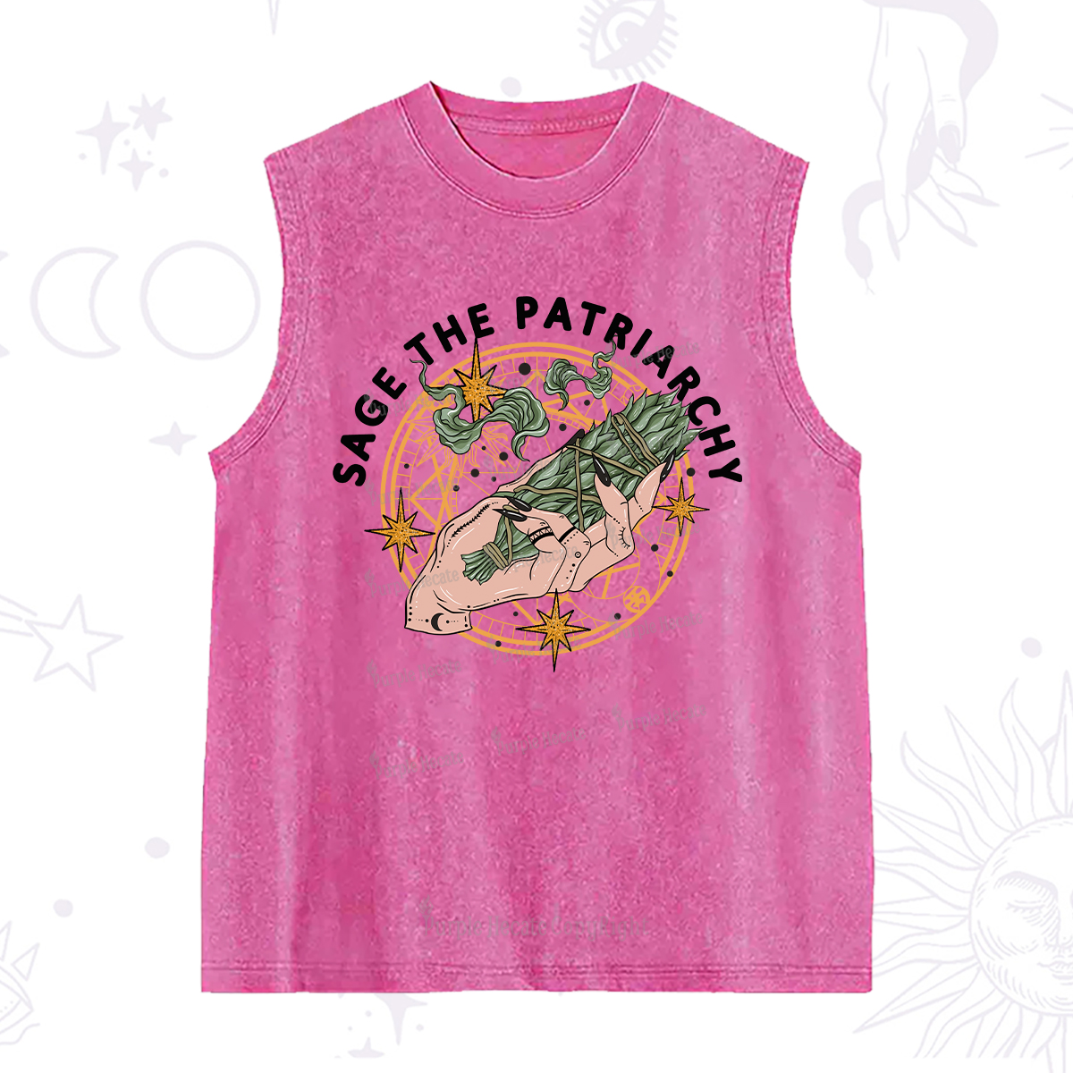 Purplehecate Sage The Patriarchy Washed Tank