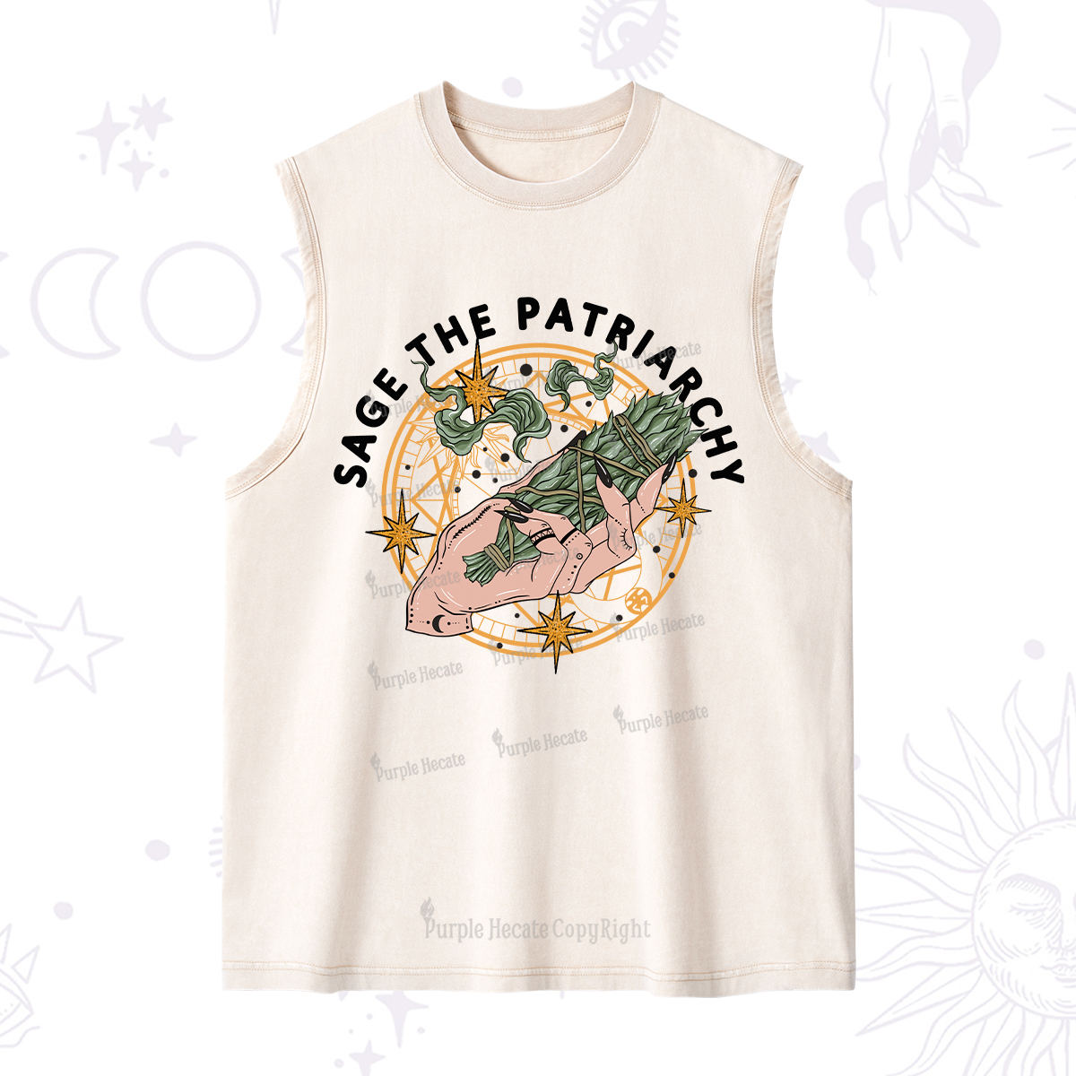 Purplehecate Sage The Patriarchy Washed Tank