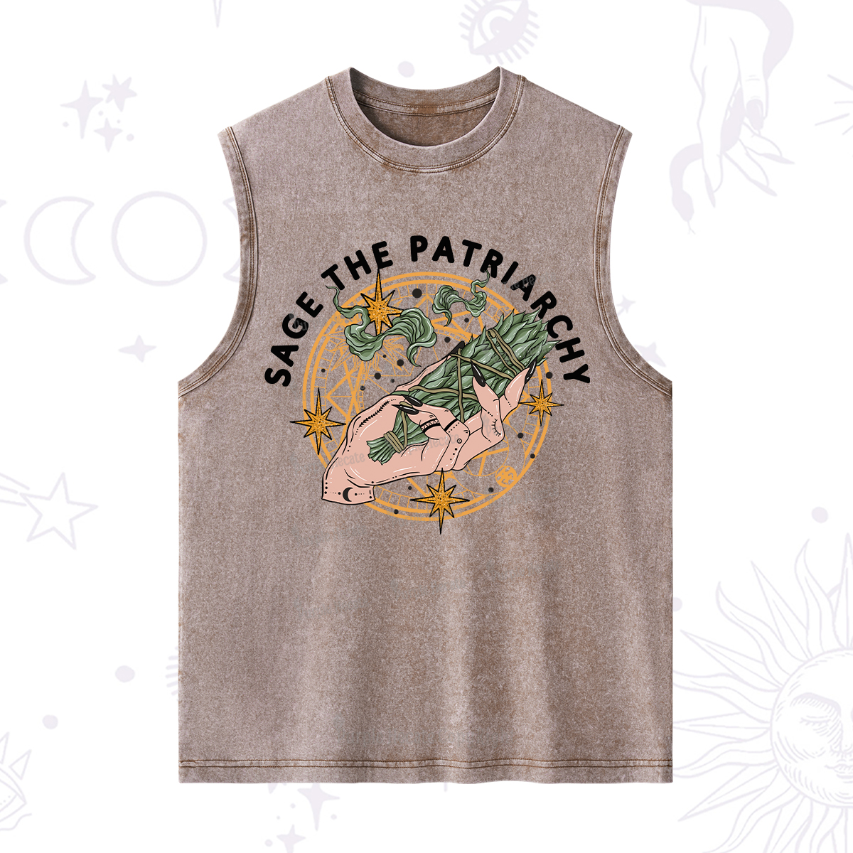 Purplehecate Sage The Patriarchy Washed Tank