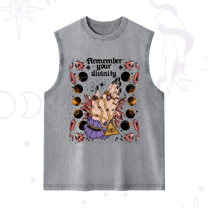 Purplehecate Remember Your Divinity Washed Tank