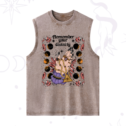 Purplehecate Remember Your Divinity Washed Tank