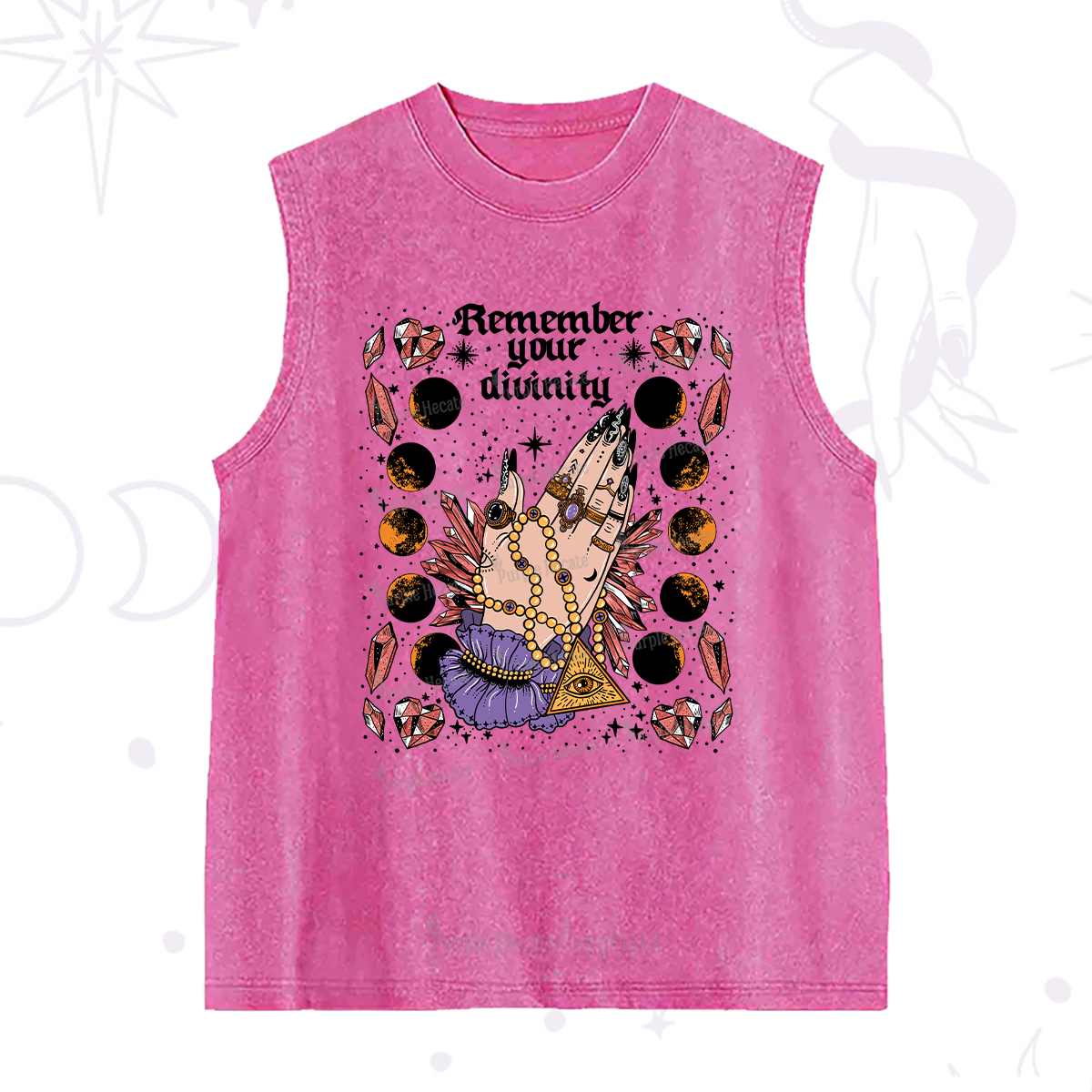 Purplehecate Remember Your Divinity Washed Tank