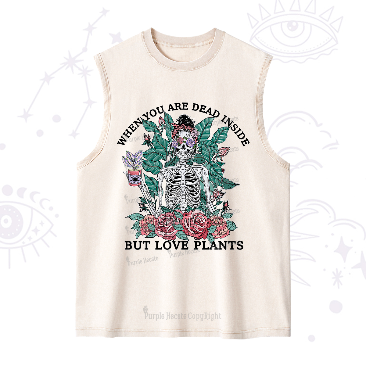 Purplehecate When You Dead Inside Washed Tank