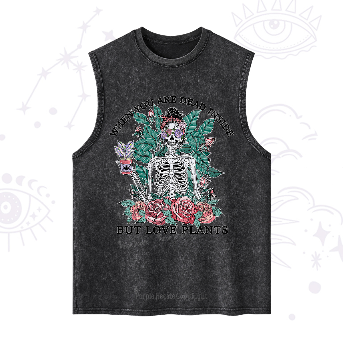 Purplehecate When You Dead Inside Washed Tank