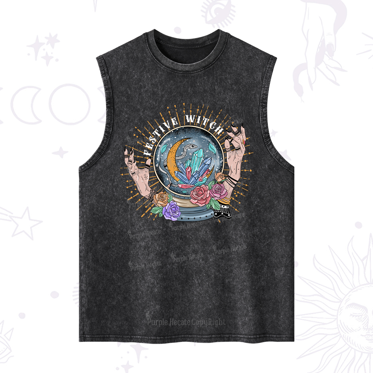 Purplehecate Festive Witch Washed Tank