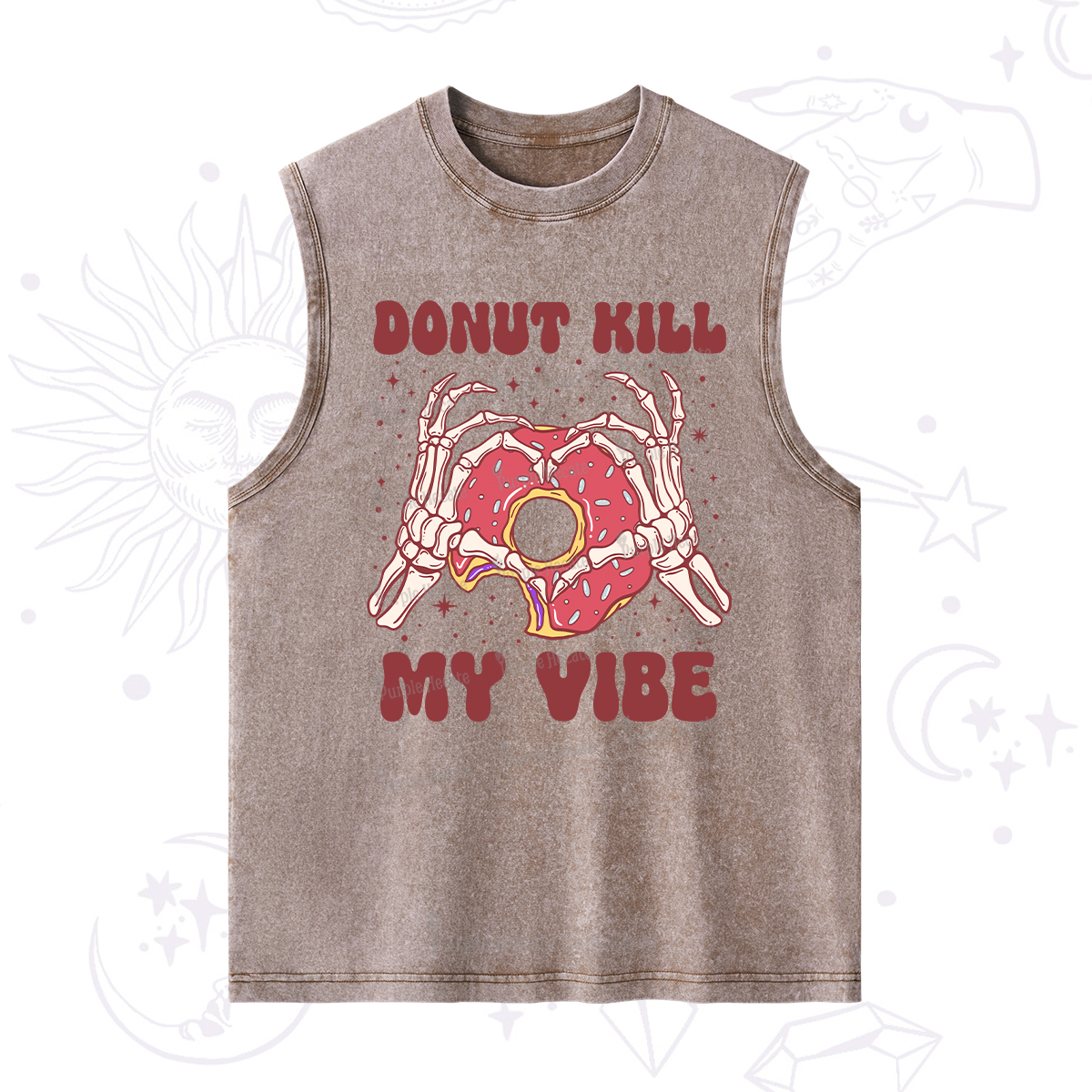 Purplehecate Donut Kill My Vibe Washed Tank