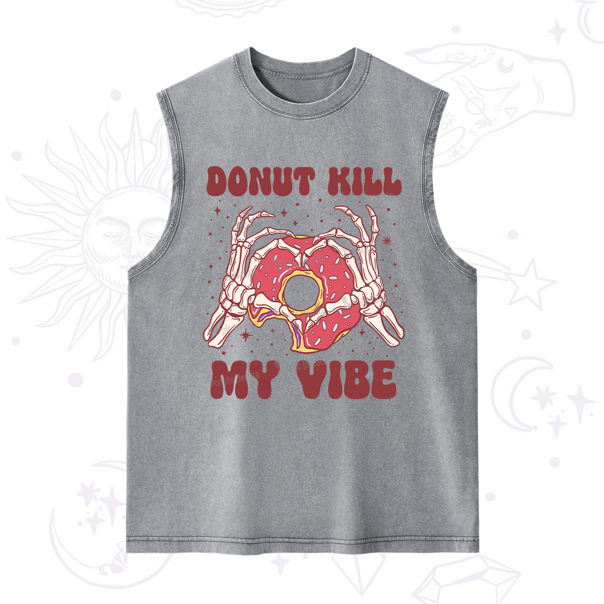 Purplehecate Donut Kill My Vibe Washed Tank