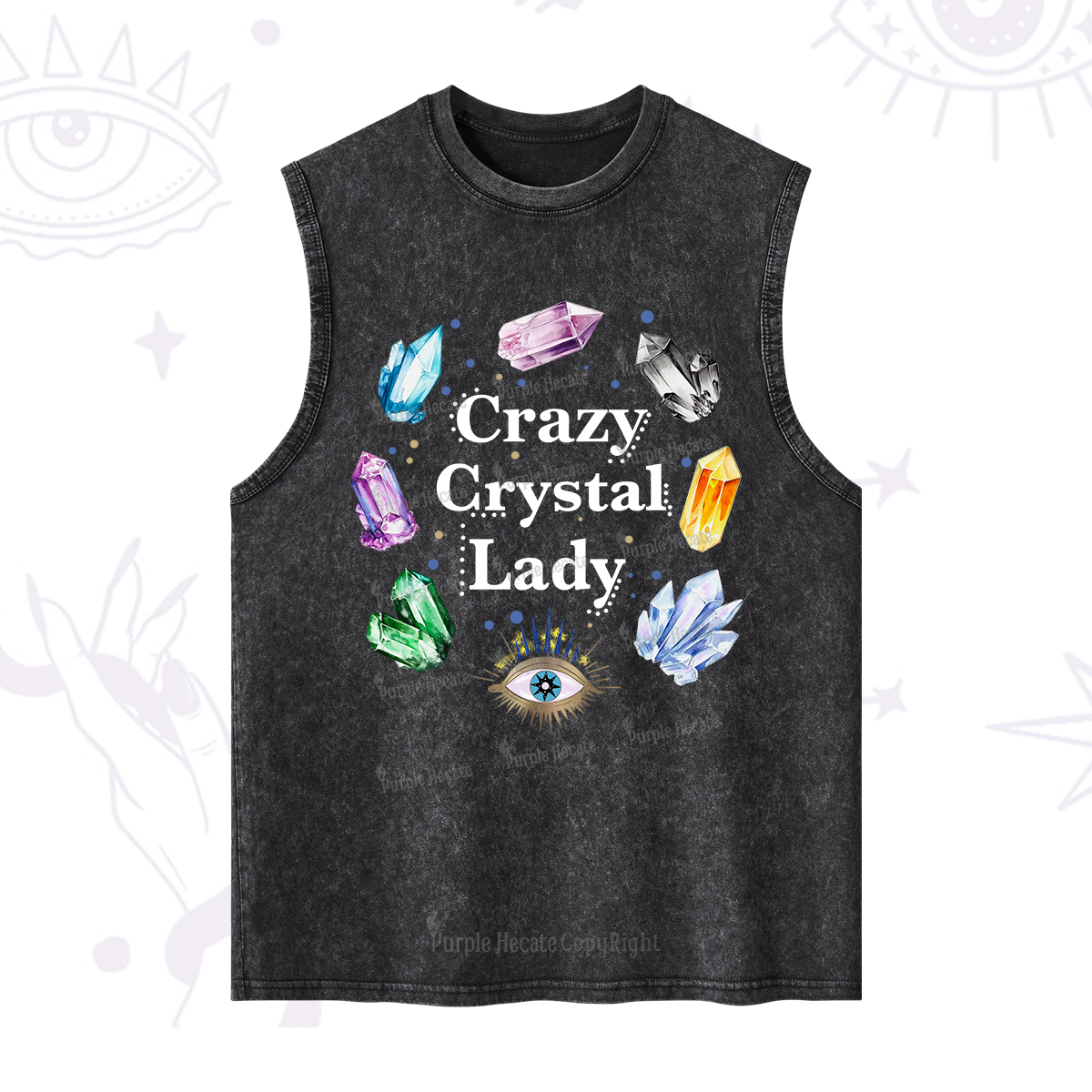 Purplehecate Crazy Crystal Lady Washed Tank
