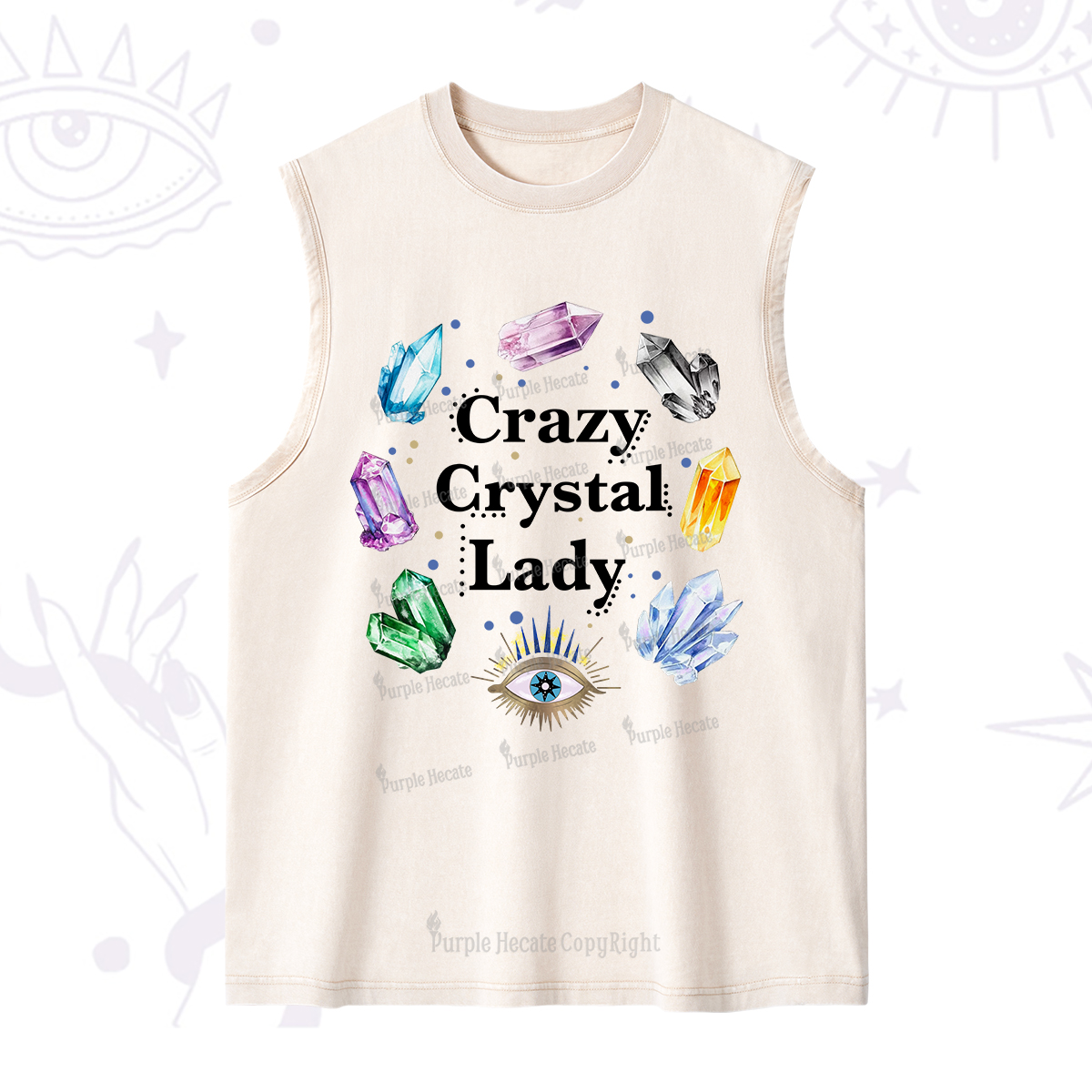 Purplehecate Crazy Crystal Lady Washed Tank
