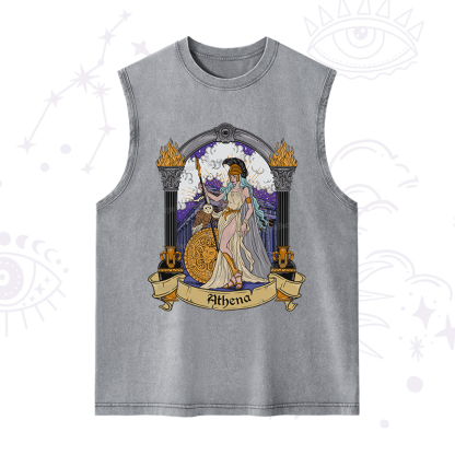 Purplehecate The Wise Goddess Athena Washed Tank