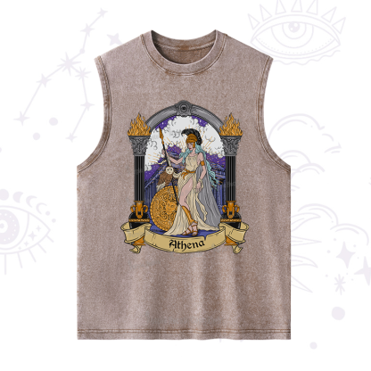Purplehecate The Wise Goddess Athena Washed Tank