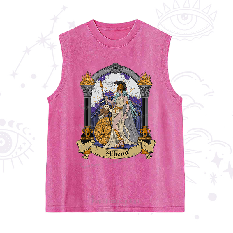Purplehecate The Wise Goddess Athena Washed Tank