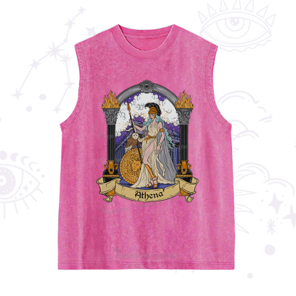 Purplehecate The Wise Goddess Athena Washed Tank