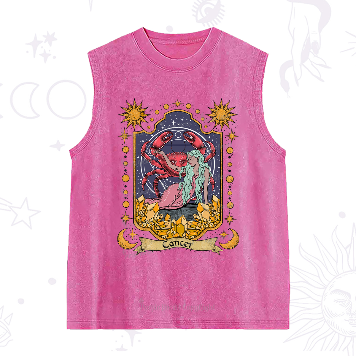 Purplehecate Cancer Zodiac Washed Tank