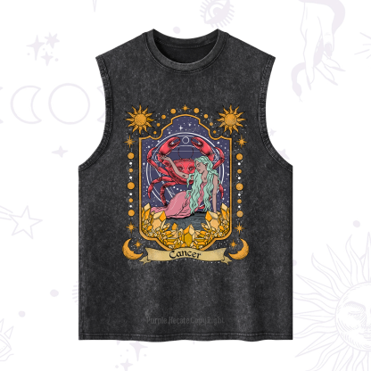 Purplehecate Cancer Zodiac Washed Tank