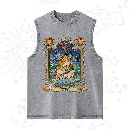 Purplehecate Virgo Zodiac Washed Tank