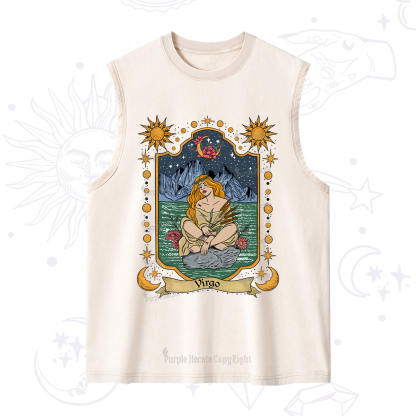 Purplehecate Virgo Zodiac Washed Tank