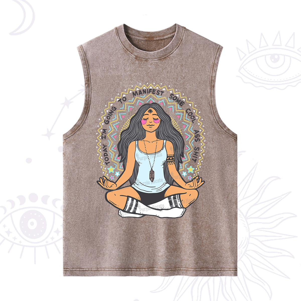Purplehecate Today I'm Going To Manifest Washed Tank