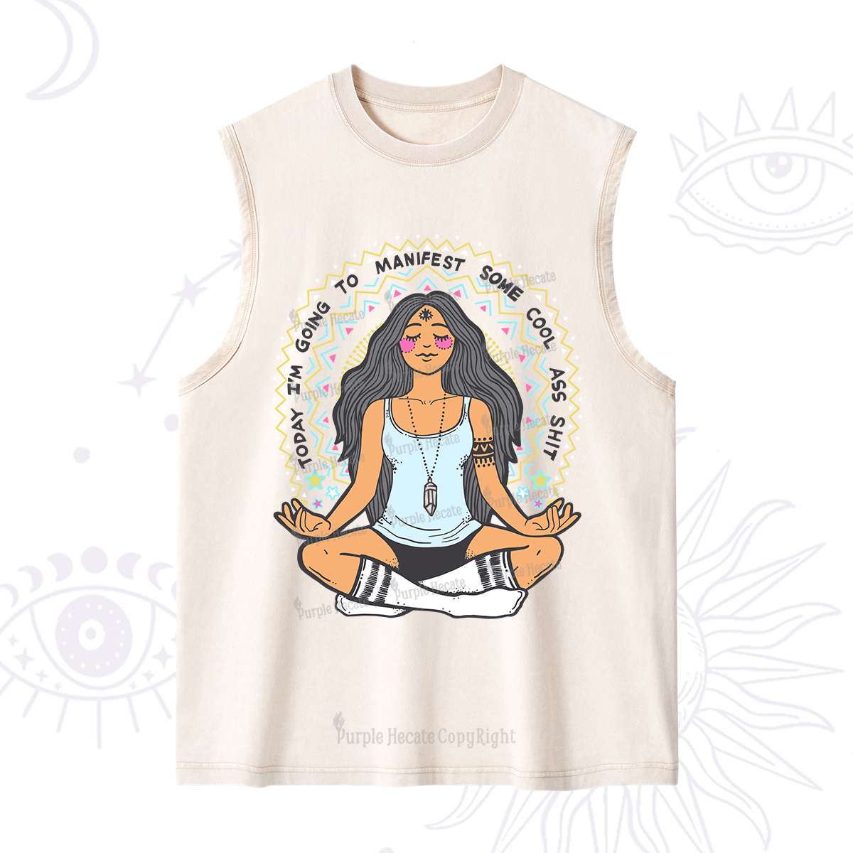 Purplehecate Today I'm Going To Manifest Washed Tank