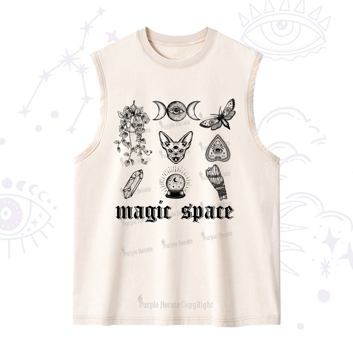 Purplehecate Magic Space Washed Tank