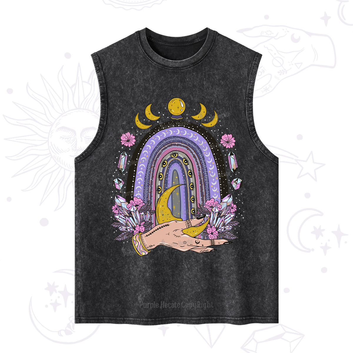 Purplehecate Magic Rainbow Washed Tank