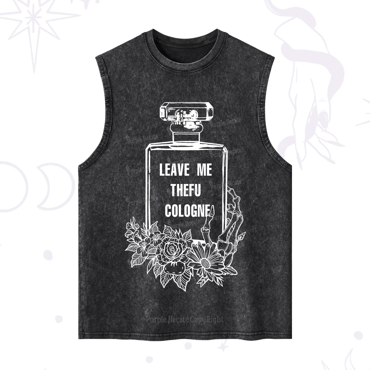 Purplehecate Leave Me The FU Cologne Washed Tank