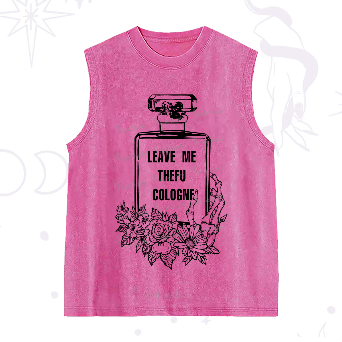 Purplehecate Leave Me The FU Cologne Washed Tank