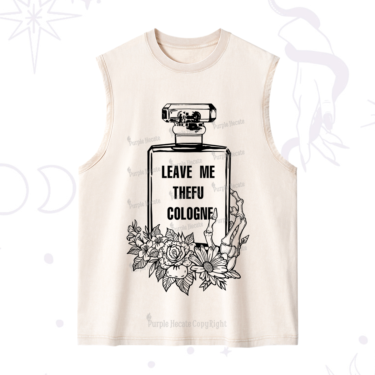 Purplehecate Leave Me The FU Cologne Washed Tank