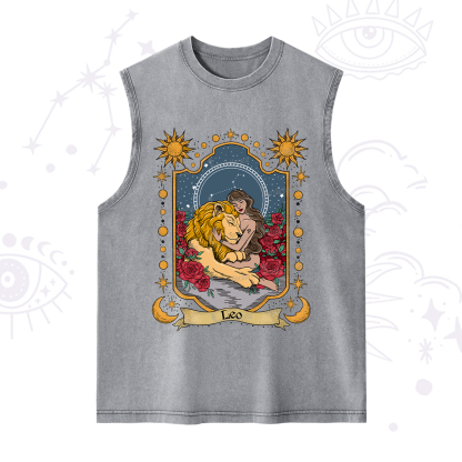 Purplehecate Leo Zodiac Washed Tank