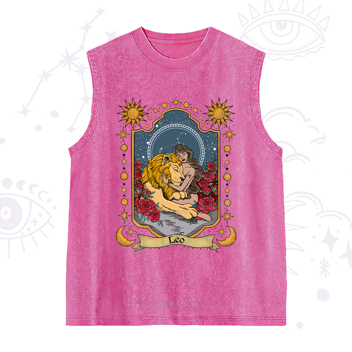 Purplehecate Leo Zodiac Washed Tank