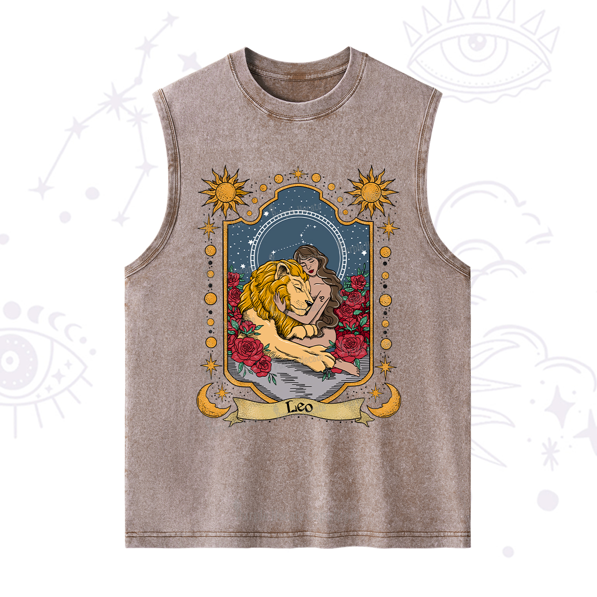 Purplehecate Leo Zodiac Washed Tank