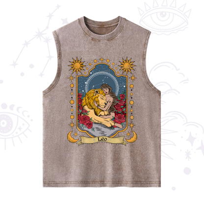 Purplehecate Leo Zodiac Washed Tank