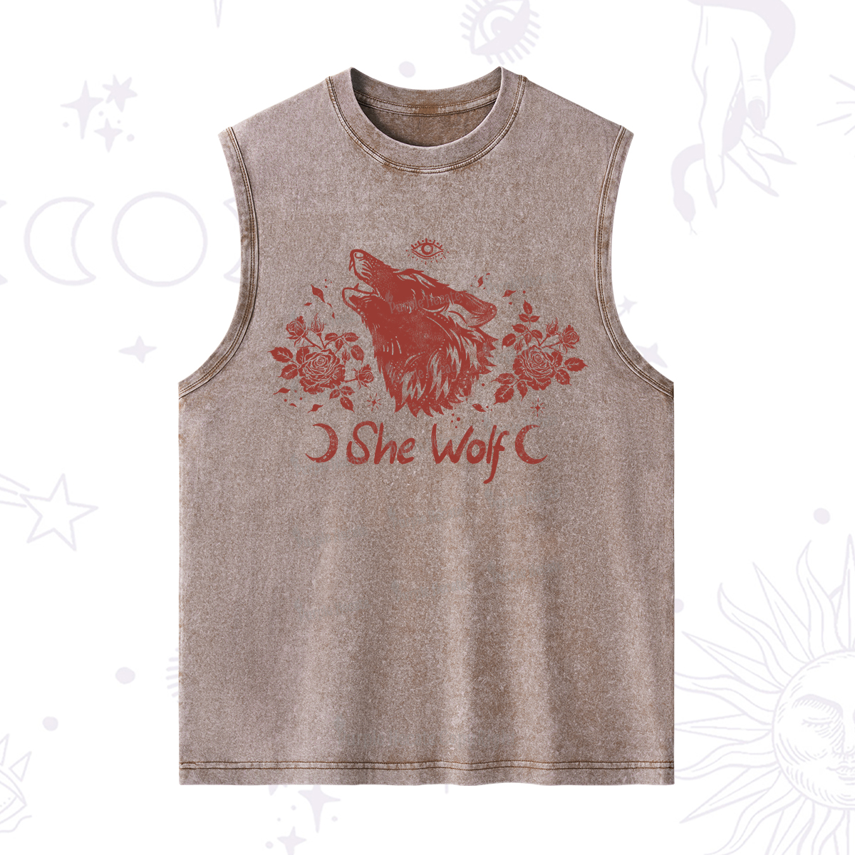 Purplehecate She Wolf Washed Tank