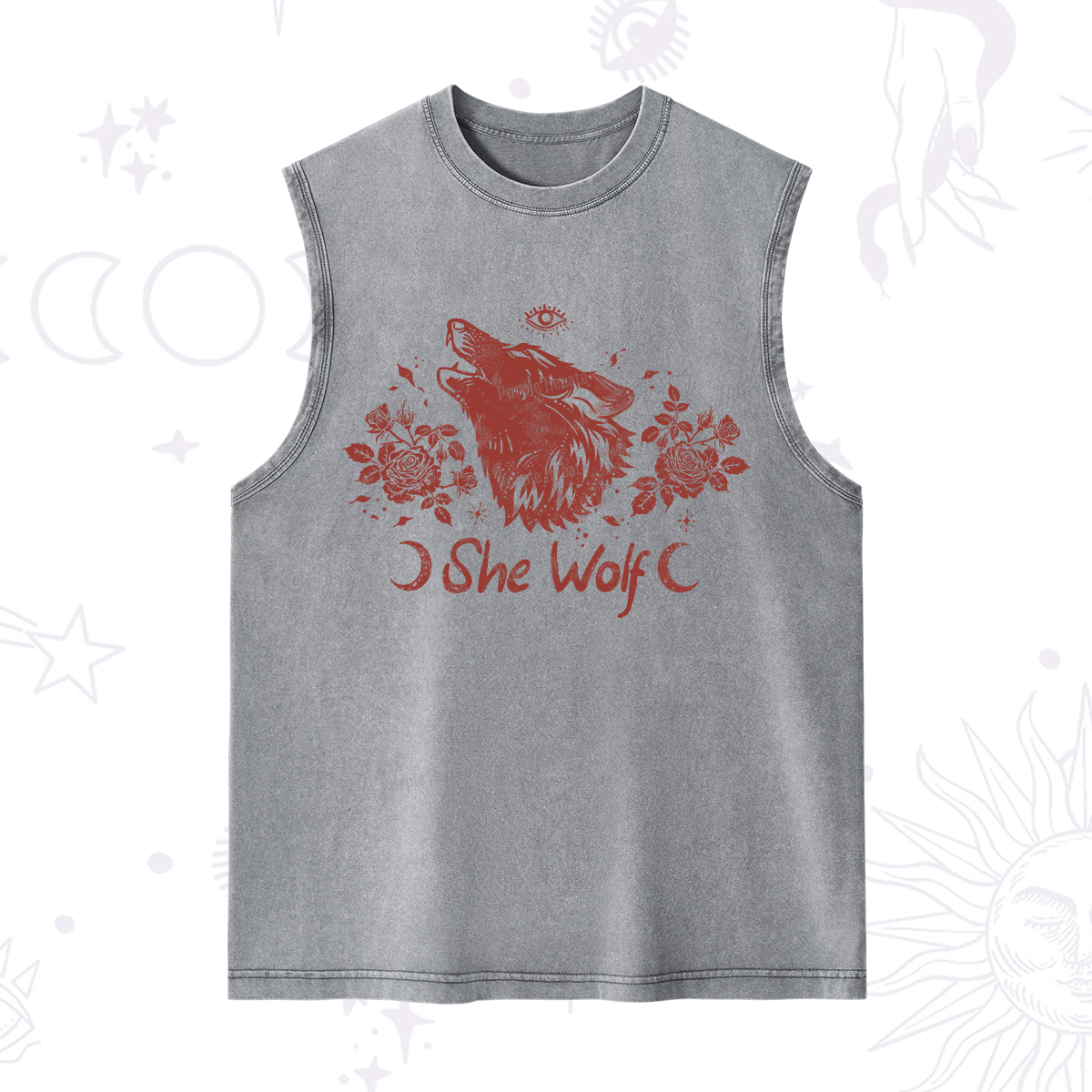 Purplehecate She Wolf Washed Tank