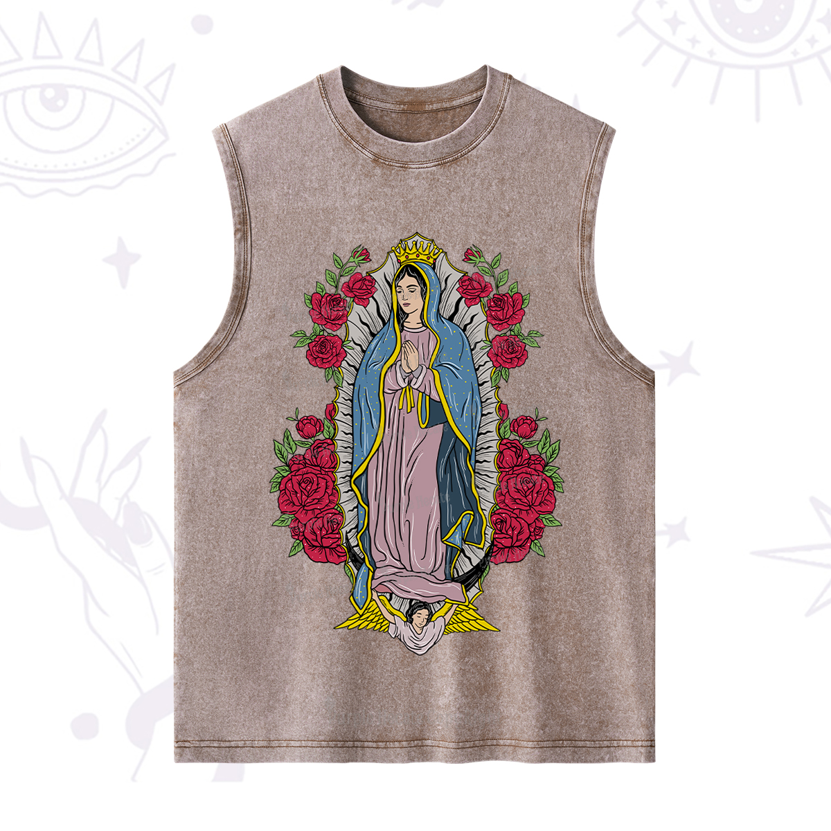 Purplehecate Mother Mary Washed Tank