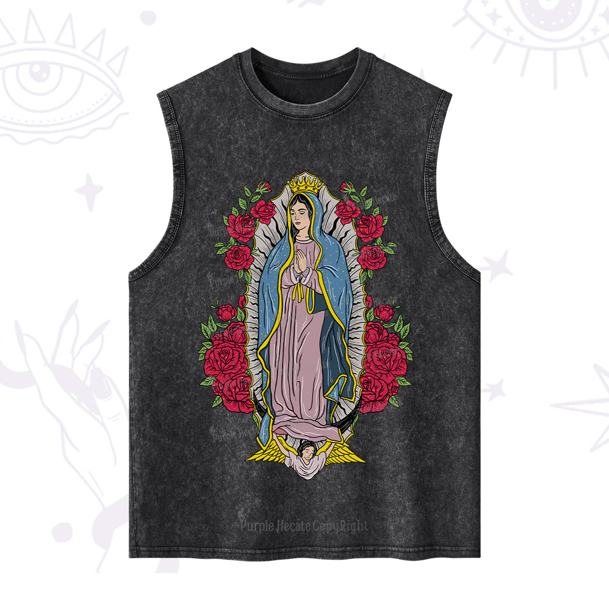 Purplehecate Mother Mary Washed Tank