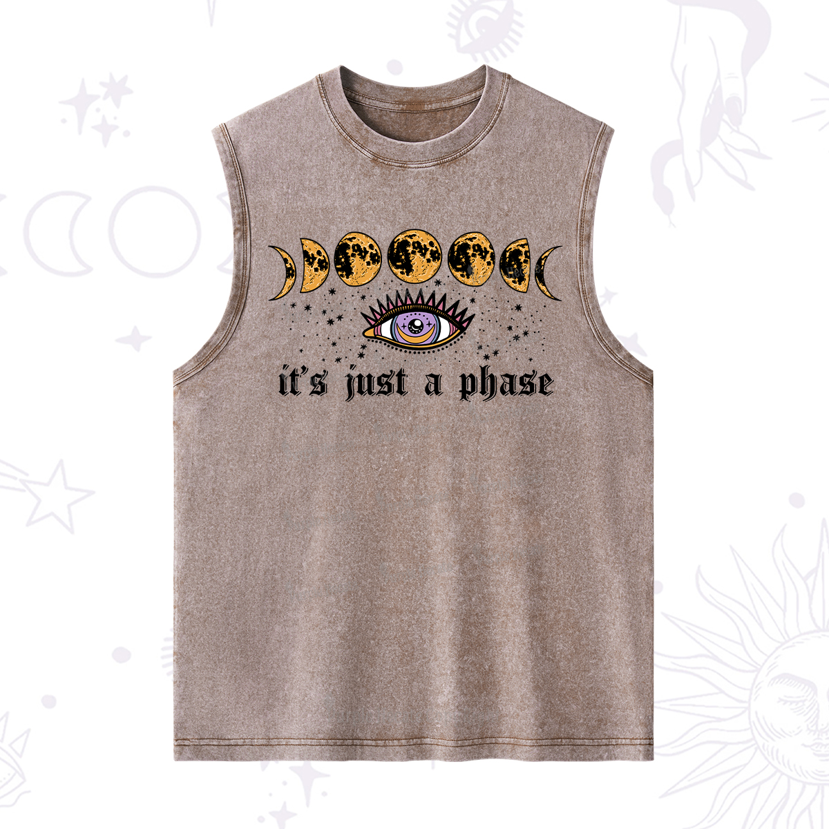 Purplehecate It's Just A Phase Washed Tank