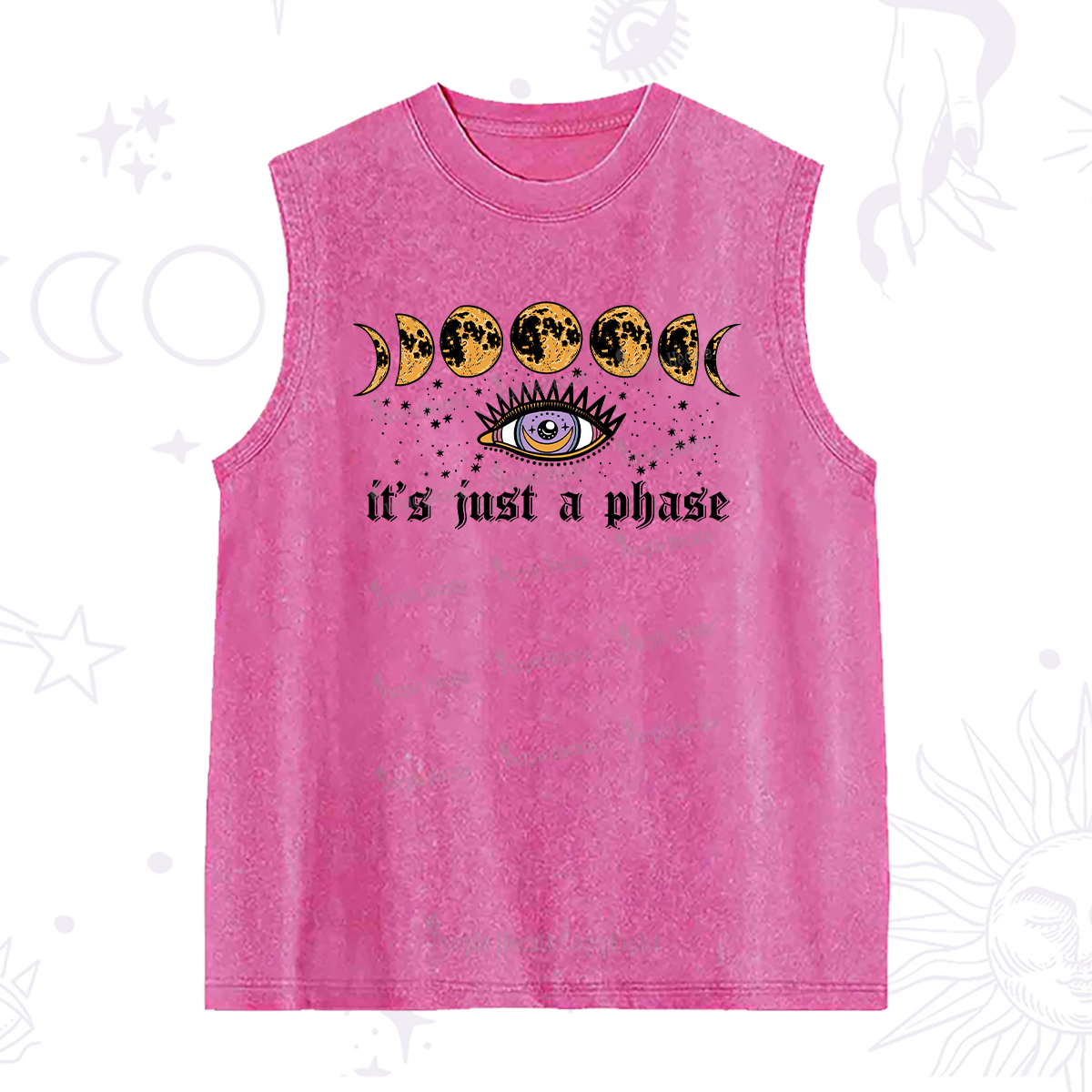 Purplehecate It's Just A Phase Washed Tank