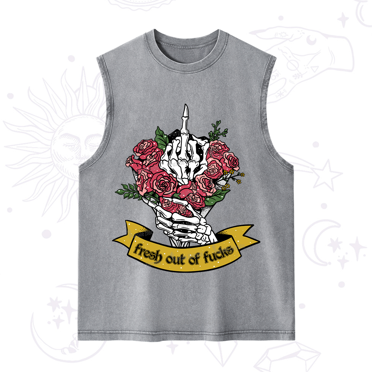 Purplehecate Fresh Out Of Fucks Washed Tank