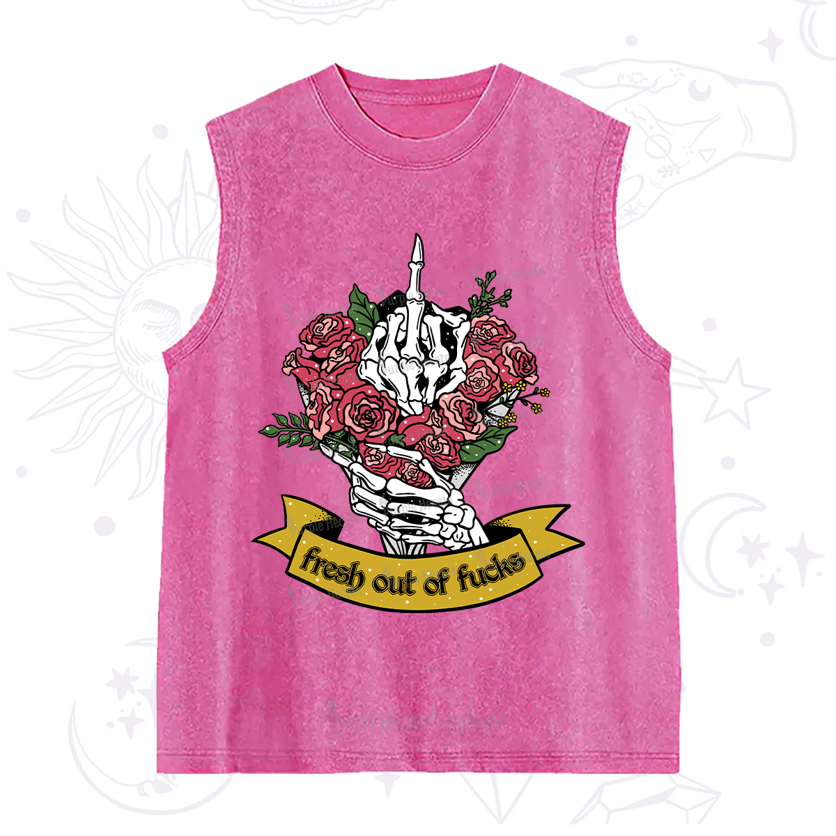 Purplehecate Fresh Out Of Fucks Washed Tank